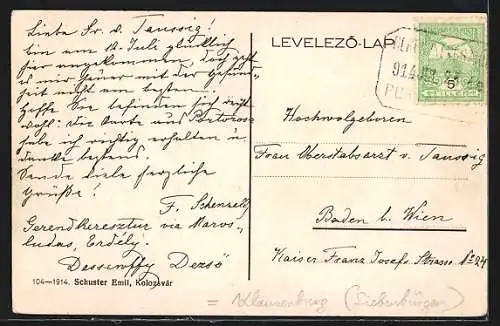 AK Kolozsvár, Mátyás király-tér