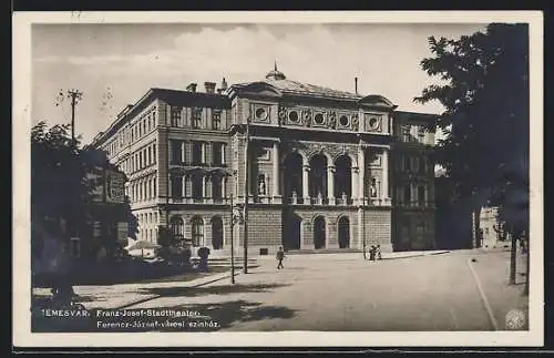 AK Temesvár, Blick auf das Franz-Josef-Stadttheater