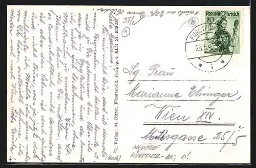 AK Fürstenfeld, Totalansicht aus der Vogelschau