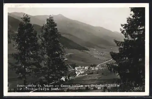 AK St. Johann am Tauern, Gesamtansicht mit Bruderkogel