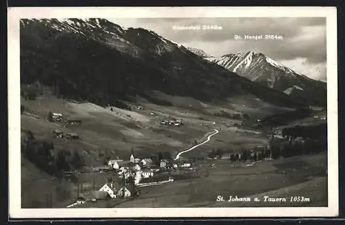 AK St. Johann am Tauern, Totalansicht mit Gr. Hengst