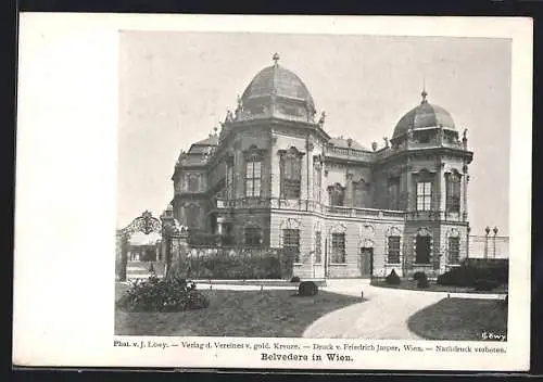 AK Wien, Belvedere mit Anlagen