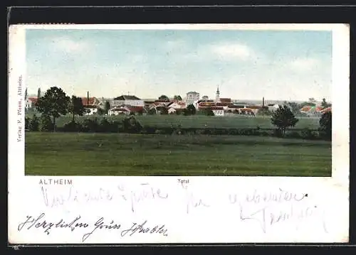 AK Altheim, Panorama des Ortes