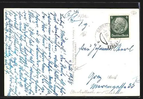 AK Drobollach /Faakersee, Gesamtansicht mit Villacheralpe