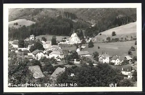 AK Kleinzell b. Hainfeld, Gesamtansicht des Ortes