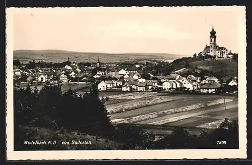 AK Mistelbach /Nd., Panoramablick von Südosten