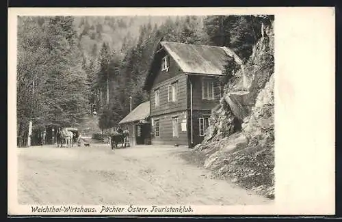 AK Reichenau an der Rax, Weichtal-Wirtshaus des Österr. Touristenklubs
