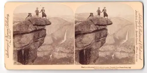 Stereo-Fotografie Strohmeyer & Wyman, New York, Ansicht Mariposa, Glacier Point at Yosemite National Park