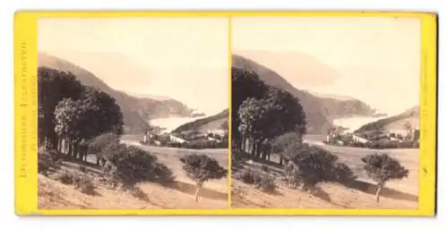 Stereo-Fotografie Francis Bedford, Ansicht Lynmouth, Ley Abbey (Lee Abbey), Ley Bay and Woodybay