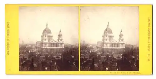 Stereo-Fotografie London Stereoscopic Co., London, Ansicht London, view to St. Paul`s Cathedrale