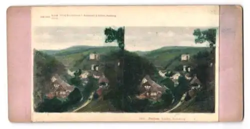 Stereo-Fotografie Würthle & Spinnhirn, Salzburg, Ansicht Rofen, Teilansicht des Ortes gegen den Ramolkogl