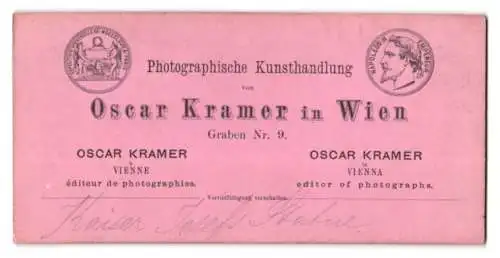 Stereo-Fotografie Oscar Kramer, Wien, Ansicht Wien, das Kaiser Joseph Reiterdenkmal