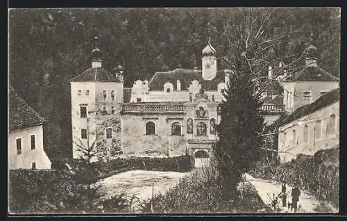 AK St. Johann bei Herberstein, Blick auf Schloss Herberstein