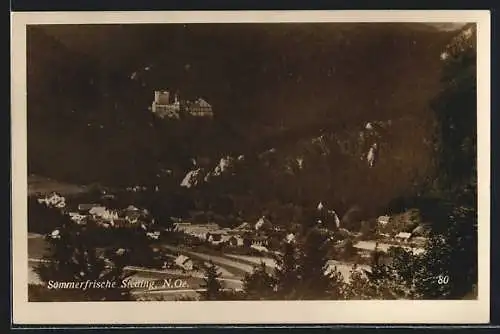 AK Ternitz /N.Ö., Sieding aus der Vogelschau