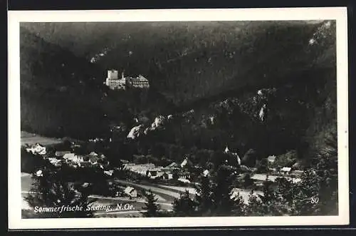 AK Ternitz /NÖ., Sieding, Gesamtansicht aus der Vogelschau