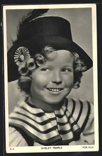 AK Schauspielerin Shirley Temple im Kostüm als Kinderstar