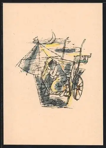 Künstler-AK Schauspieler Charlie Chaplin im Zirkus