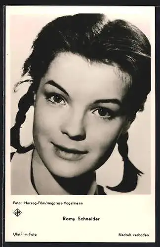 AK Portrait von Romy Schneider, Schauspielerin