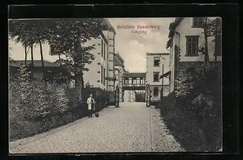AK Saarbrücken, Eingang zur Heilstätte Sonnenberg