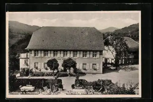 AK Seebach / Schwarzwald, Gasthaus und Pension Zum Hirsch