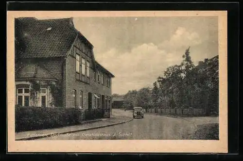 AK Pattensen / Isernhagen, Dorfstrasse mit Geschäftshaus J.Schmit