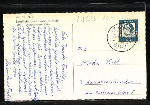 AK Ovelgönne / Celle, Landheim der Humboldtschule