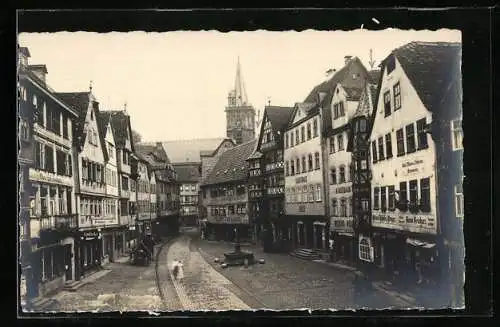 AK Wertheim / Main, Das Kaufhaus Menko Held am Marktplatz