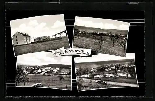 AK Erlenbach / Main, Ortspartie, Ortsansichten