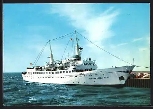 AK Passagierschiff Wilhelmshaven am Anleger