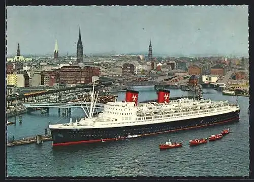 AK Passagier-Schnelldampfer Hanseatic, Hamburg-Amerika-Linie