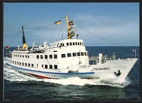 AK MS Fehmarn I in voller Fahrt