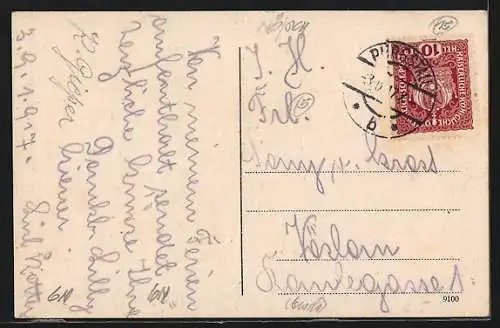 AK Purgstall an der Erlauf, Teilansicht mit Oetscher