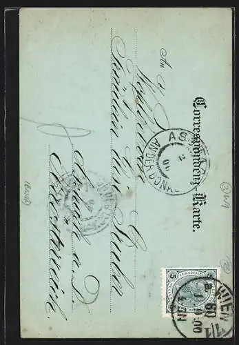 Mondschein-AK Wien, Rathaus-Park im Schnee