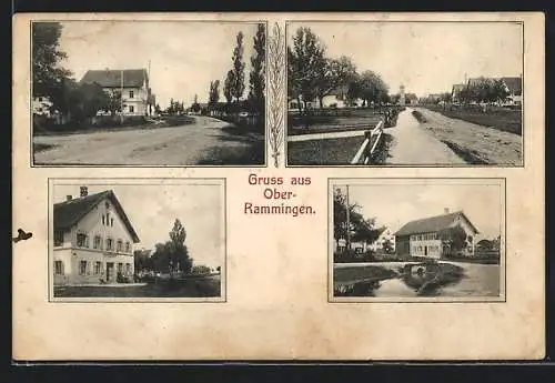 AK Ober-Rammingen / Schwab., Gebäudeansicht, Ortspartien