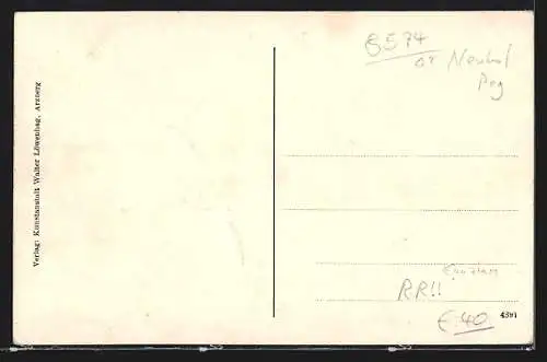 AK Bärnhof, Gasthaus von Konrad Herbst, Totalansicht