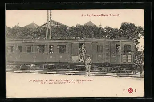AK Locomotive Orléans, französische Eisenbahn