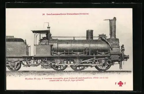 AK Locomotive Orléans, französische Eisenbahn