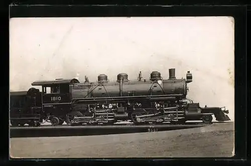 AK Dampflokomotive No. 1810, englische Eisenbahn