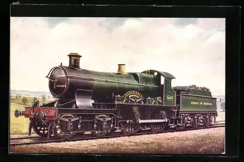 AK Englische Eisenbahn-Lokomotive No. 4107 Cineraria der Great Western Railway