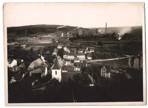 Fotografie unbekannter Fotograf, Ansicht Sulzbach-Rosenberg, Ortsansicht mit Stahlwerk-Maxhütte