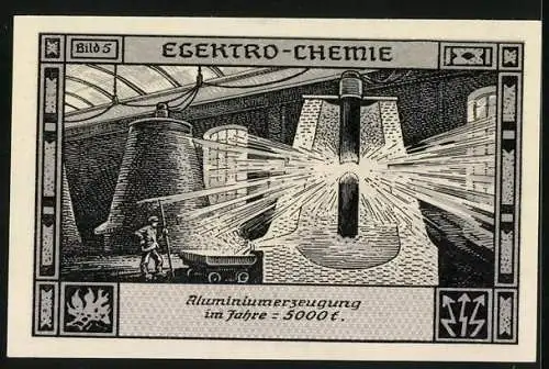 Notgeld Bitterfeld 1921, 75 Pfennig, Elektro-Chemie