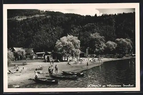 AK Döbriach am Milstättersee, Ansicht vom Strandbad