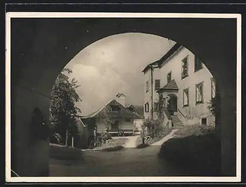 AK Traunkirchen, Blick in den einstigen Klosterhof