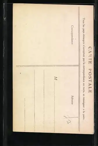 AK General Pau in Uniform zu Pferd