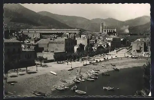 AK Port-Bou /Gerona, Paseo del General Goded