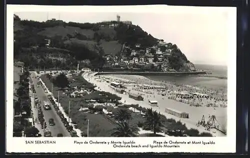 AK San Sebastian, Playa de Ondarreta y Monte Igueldo
