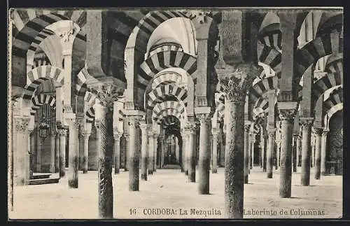 AK Cordoba, La Mezquita, Laberinto de Columnas