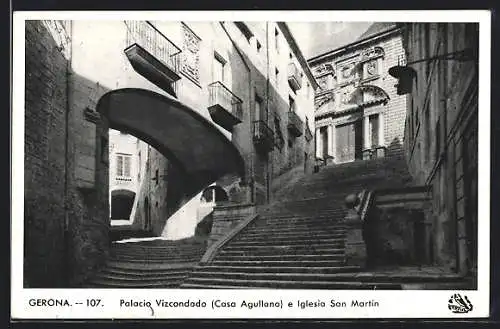 AK Gerona, Palacio Vizcondado e Iglesia San Martin