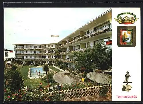 AK Torremolinos /Costa del Sol, Edificio Ecuador