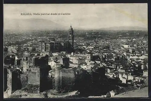 AK Málaga, Vista parcial desde el Castillo